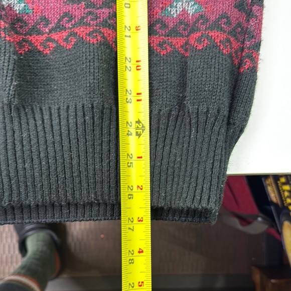 Lumiere Vintage Men's Multicolour Patterned Button Down Vest - Picture 6 of 7